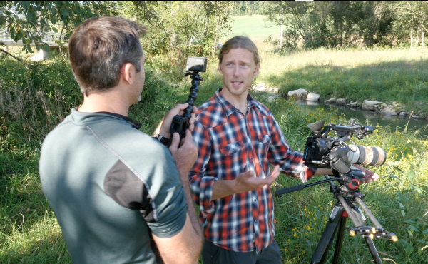 Rob Nelson interviews Jonas Stenstrom on camera